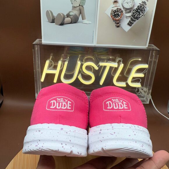 Hey Dude Wendy Slub Canvas Color Block Women’s Size 7/ 6 youth - Picture 6 of 8